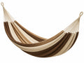 Amaca 200 x 100 cm in corda tessile marrone beige - sospesa intrecciata